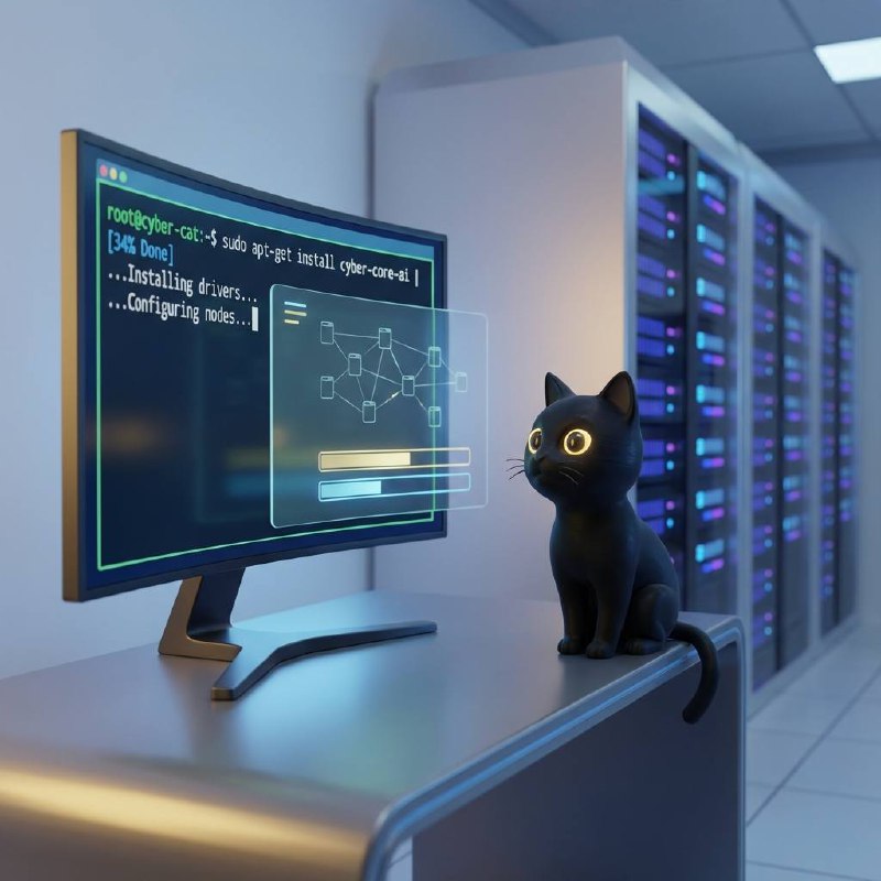 Xiaomo in the server room